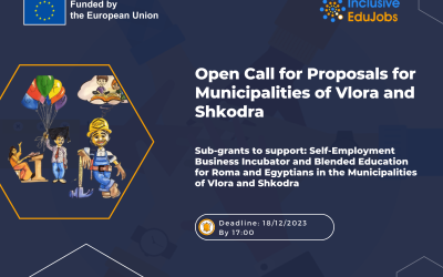 Replication Phase 2 – Sub-grants to support: Self-Employment Business Incubator and for Roma and Egyptians in the Municipalities of Vlora and Shkodra