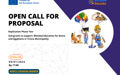 Replication Phase Two: Replication Phase 2: Sub-grants to support: Blended Education for Roma and Egyptians in Tirana Municipality
