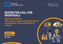 Replication Phase 2: Sub-grants to support Social Enterprise Development in the municipality of Shkodra